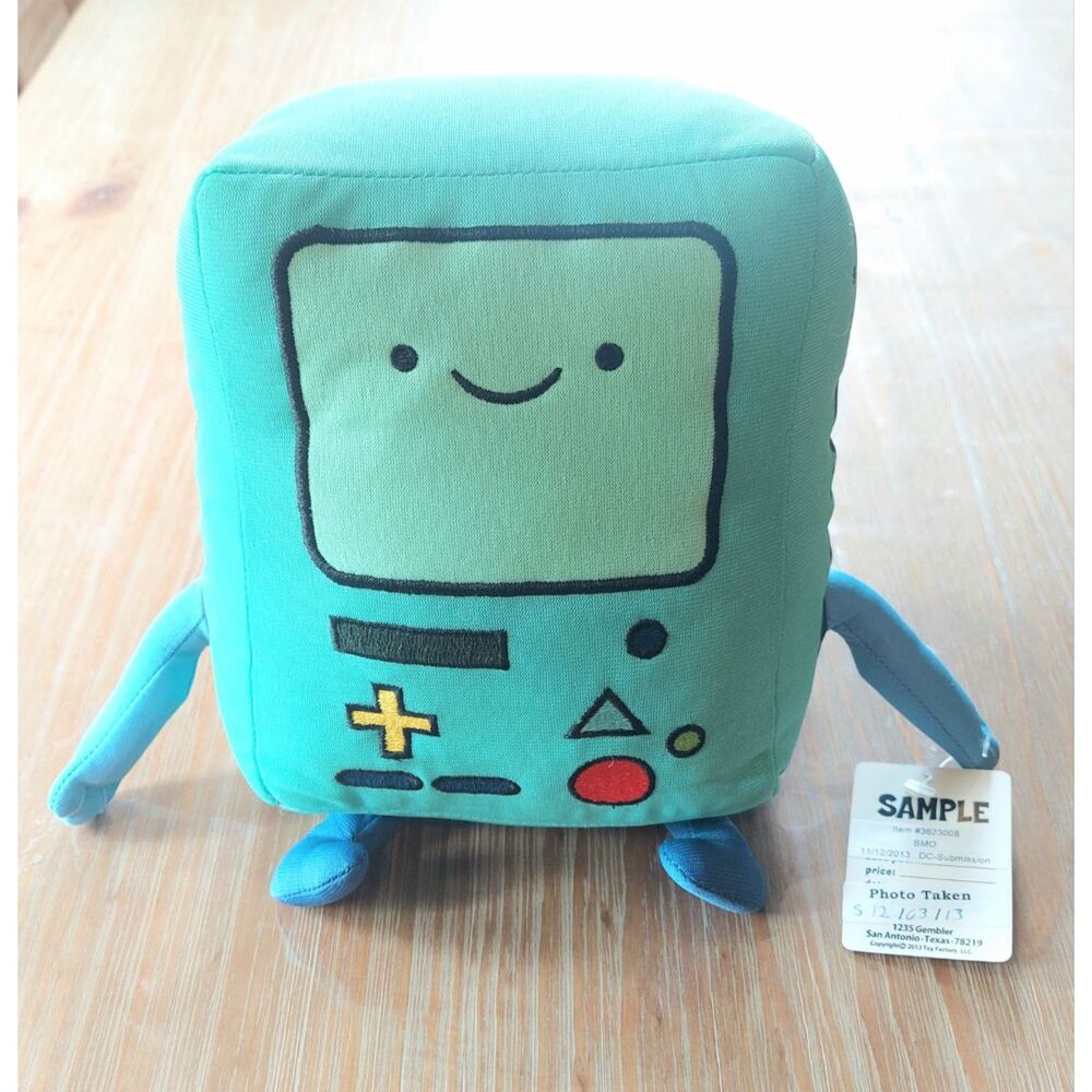Adventure Time BMO Prototype Plush Toy Factory 2013 Sample Tag Rare Collectible
